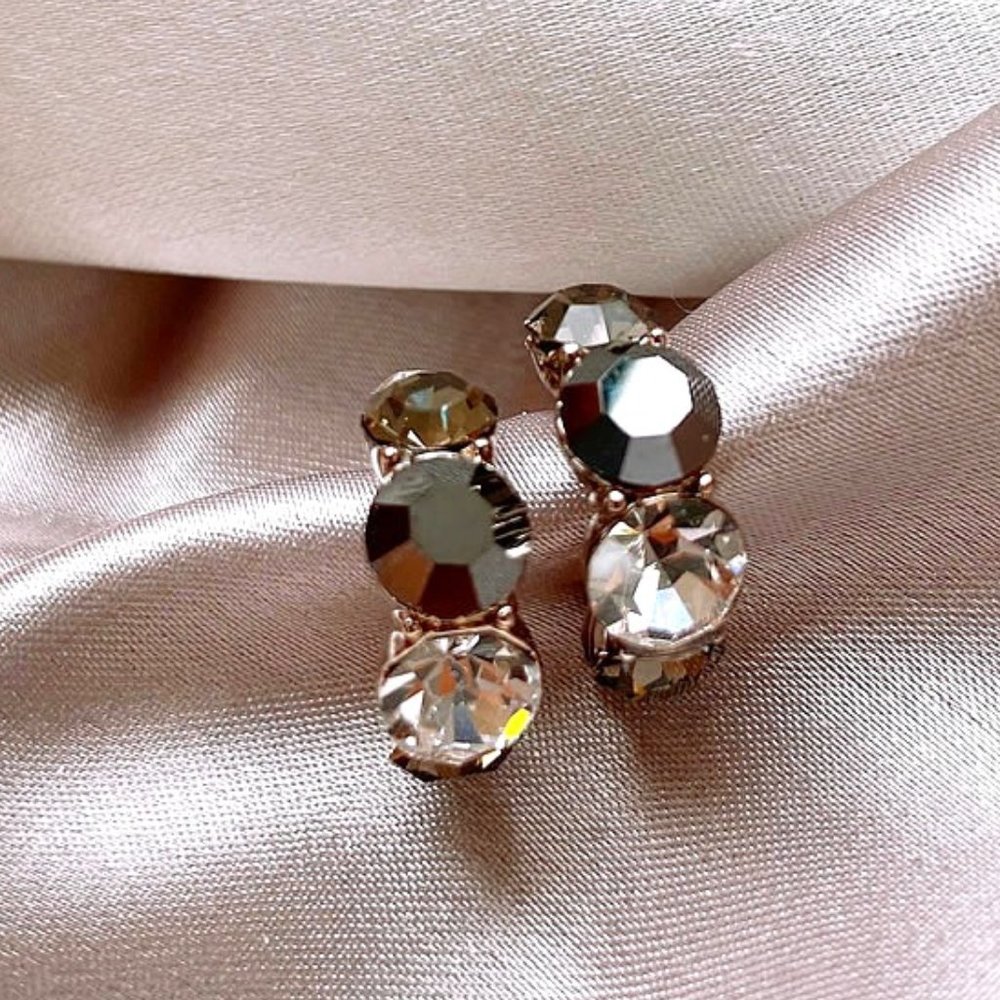 GOLICC Unique Zircon Black Earrings